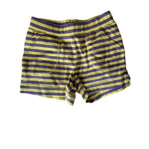 Hanna Andersson Pink Yellow Stripe Shorts size 110